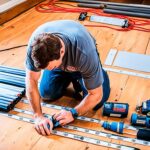 Installing radiant floor heating
